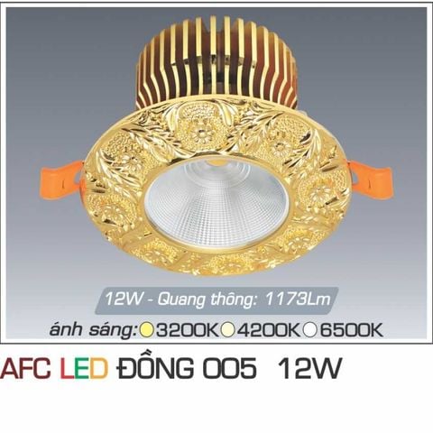 Đèn Led Âm Trần Đồng Cao Cấp LXD005-12W