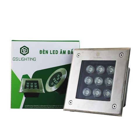 Đèn LED Âm Đất Vuông 9W GSDV9 Gs Lighting