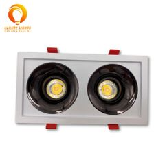 Đèn Led Âm Trần Downlight Vuông Đơn Đôi GS LIGHTING GSATDX 7W, 10W
