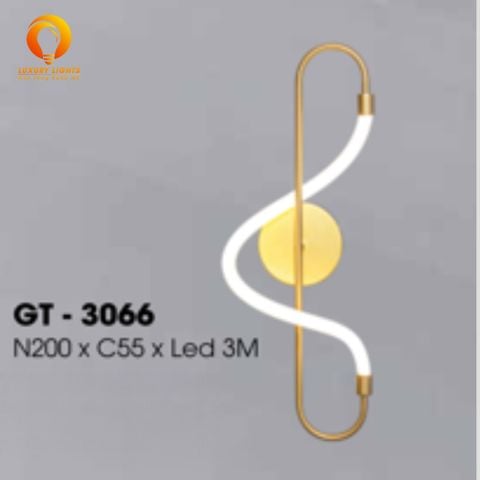 Đèn Âm Tường Mạ Vàng GT - 3066