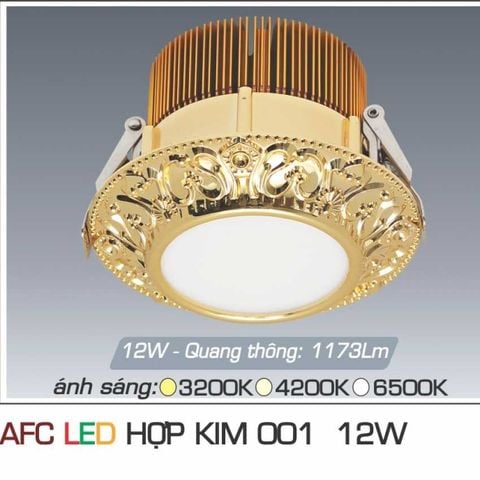 Đèn Led Âm Trần Downlight Đồng ANFACO 12W - AFCHK001