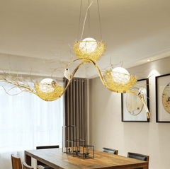 Đèn Thả Trần Decor Bàn Ăn Tổ Chim Vàng - THCN 887