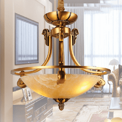 Đèn Chùm Đồng Thả Chao Tân Cổ Điển CD 8605