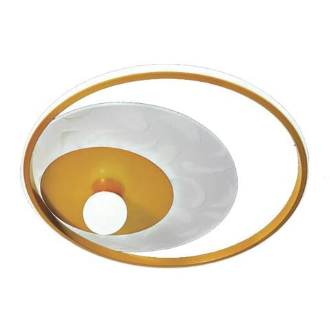 Đèn Mâm Ốp Trần Tròn Ø500*H200, Led 3 Màu Ánh Sáng NC 589A