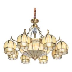 Đèn Chùm Đồng Cao Cấp Ø900*H600+500, E27*12 Lamp NC 2203/8