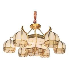 Đèn Chùm Đồng Cao Cấp Ø900*H500+500, E27*6 Lamp, E14*3 Lamp NC 2211/6