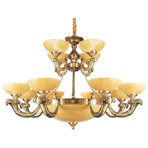 Đèn Chùm Đồng Cao Cấp Ø1030*H730+500, E27*15 Lamp NC 742/12