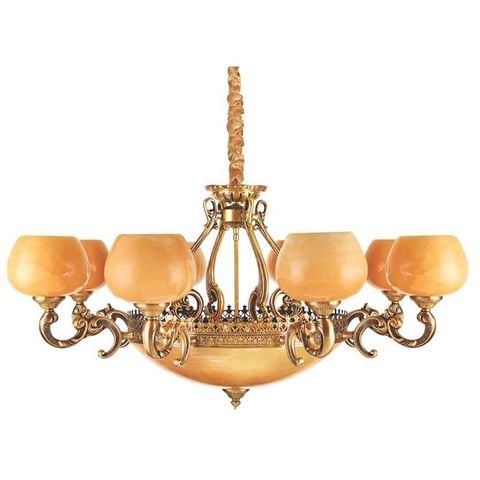 Đèn Chùm Đồng Cao Cấp Ø1020*H580+500, E27*12 Lamp NC 758/8
