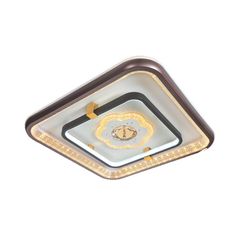 Đèn Mâm Ốp Trần Vuông Mica Ø500*H100, Led 3 Màu Ánh Sáng NM 3002C