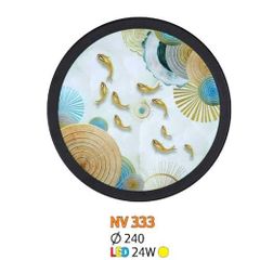Đèn Vách Tranh Chữ Nhật Led 24W Ø240, ánh sáng vàng NV 333