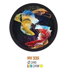 Đèn Vách Tranh Tròn Led 24W Ø240, ánh sáng vàng NV 335