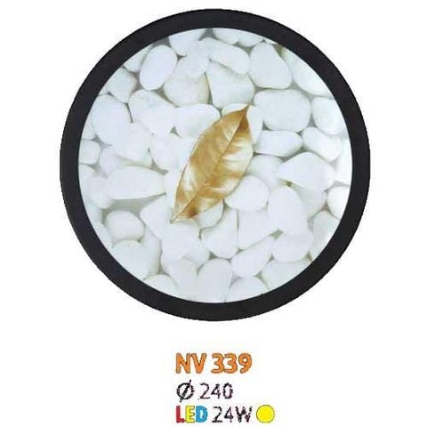 Đèn Vách Tranh Tròn Led 24W Ø240, Ánh Sáng Vàng NV 339