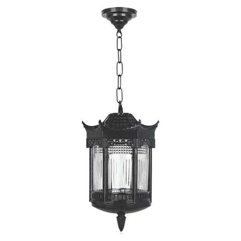 Đèn Treo Ngoài Trời Vuông Ø180*H800, E27*1 Lamp, Vỏ Màu Đen NVT 333B