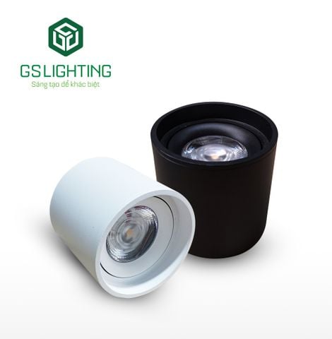 Đèn lon nổi xoay góc 10w Gs Lighting