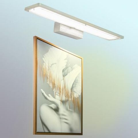 Đèn Rọi Tranh Vỏ Bạc L580*H150 - LED 3 CĐ Size S RTA80/S BẠC