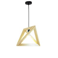 Đèn Thả Hình Khối Gỗ Ánh Sáng Mộc Mạc TCF77