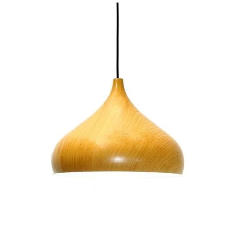 Đèn Thả Gỗ Màu Nâu Vàng Óng Ánh TCF34