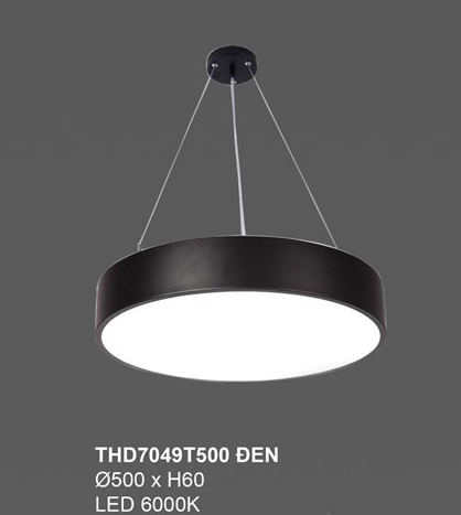 Đèn thả hiện đại THD7049T500 Đen