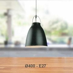 Đèn Thả Bàn Ăn Đen Đơn Giản Ø400 - E27 - TE-086