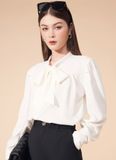  ÁO SƠMI TRẮNG NƠ CỔ NORA 