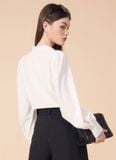  ÁO SƠMI CỔ VEST MINNY TRẮNG 