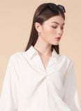  ÁO SƠMI CỔ XOẮN VERNY TRẮNG 