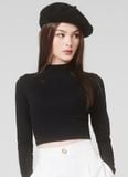  ÁO THUN CỔ LỌ PANLY ĐEN 