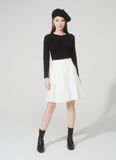  VÁY GẤP LY DÀI NARIS TRẮNG 