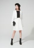  VÁY GẤP LY DÀI NARIS TRẮNG 