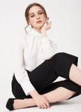  ÁO CỔ DÚN NARI TRẮNG 