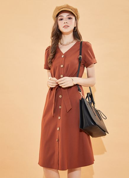  ĐẦM MIDI THẮT NƠ 