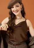  ÁO DÂY LỤA NÂU 