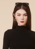  ÁO THUN CỔ LỌ PANLY ĐEN 