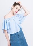  ÁO BẸT VAI XANH 
