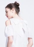  ÁO TRẮNG HỞ VAI 