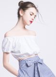  ÁO TAY PHỒNG TRẮNG 