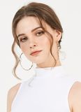  ÁO THUN CỔ LỌ JOYLY TRẮNG 