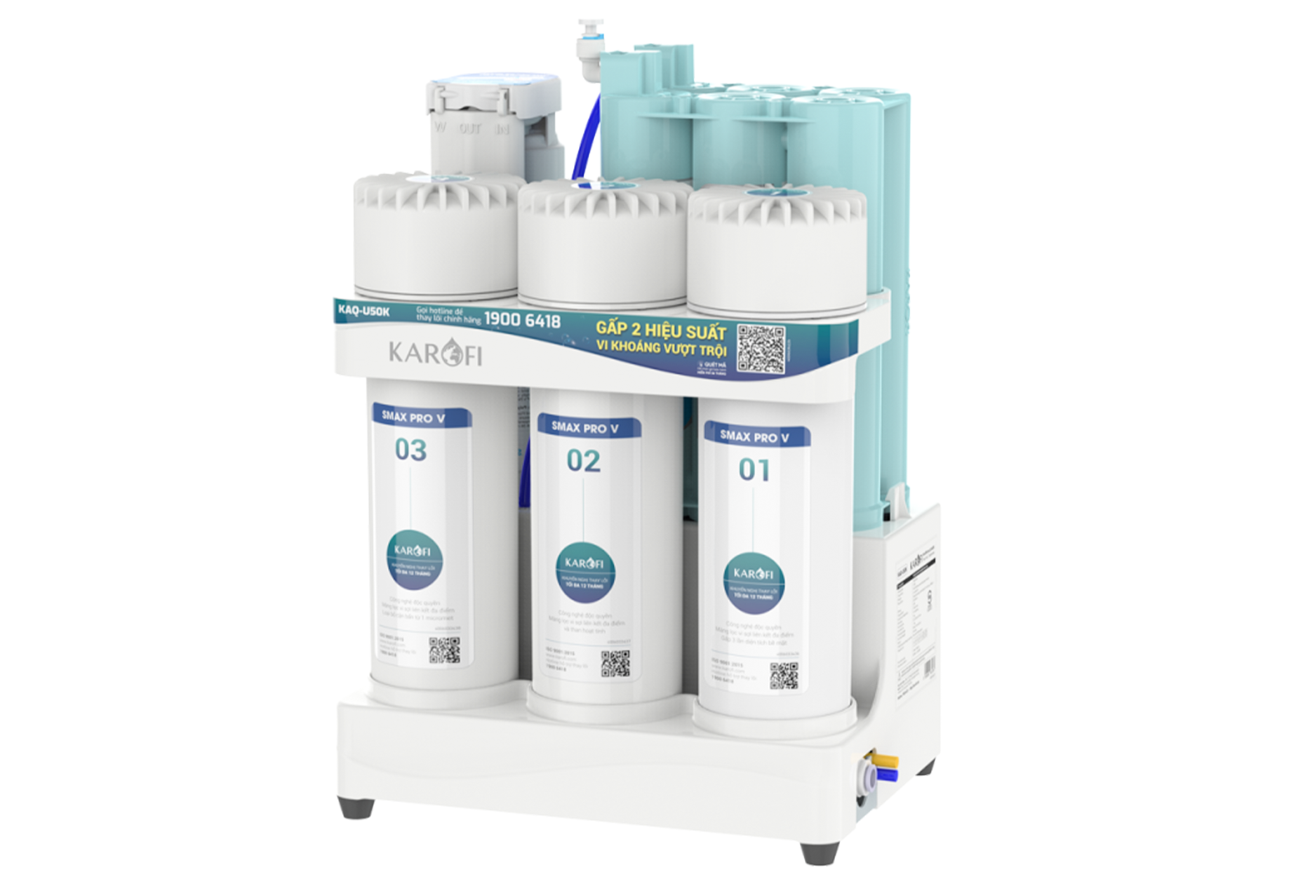 Máy lọc nước RO Karofi KAQ U50K