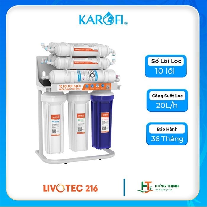 Máy lọc nước RO Karofi Livotec 216