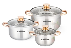 Bộ nồi inox 5 đáy Sunhouse SH781