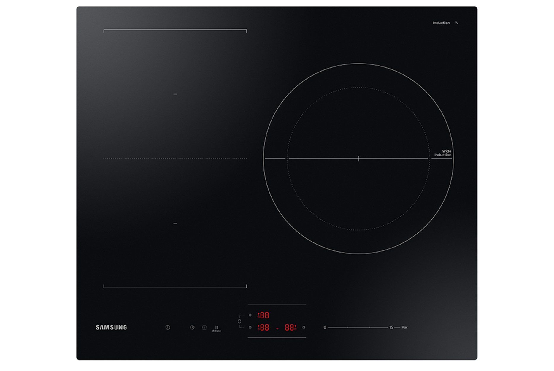 Bếp từ 3 vùng nấu Samsung NZ63B5046FK/SV