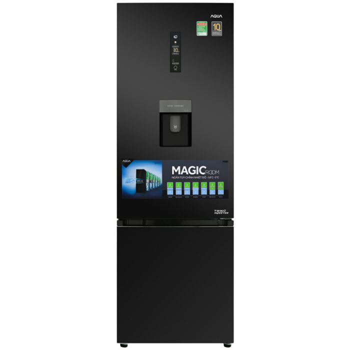 Tủ lạnh AQUA AQR IW338EB(BS) 317 lít/ 288Lít Inverter