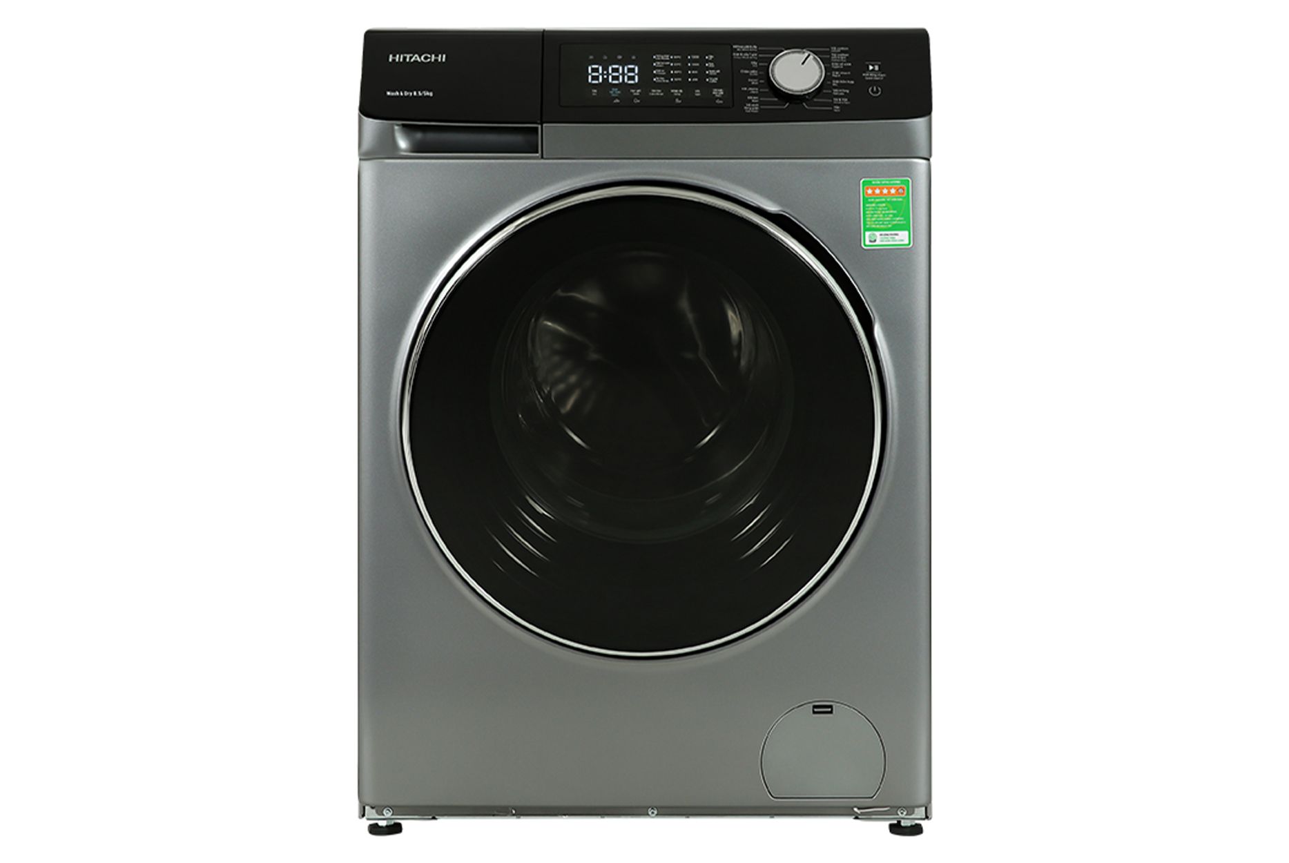 Máy giặt sấy Hitachi Inverter giặt 8.5 kg  sấy 5 kg BDD852HVOS