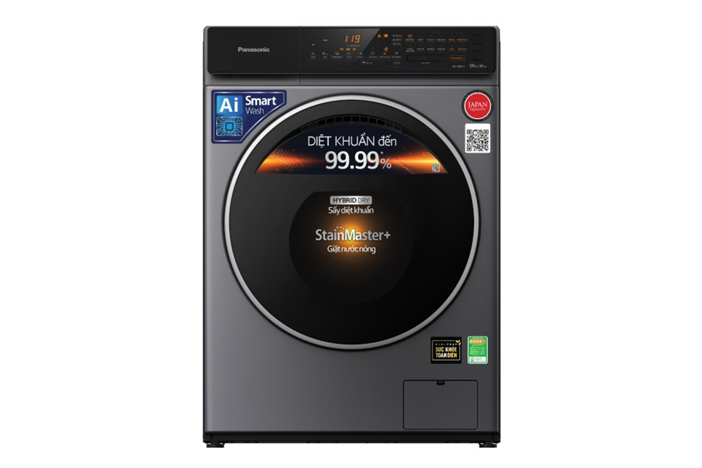 Máy giặt sấy Panasonic Inverter giặt 9 kg sấy 6 kg NA S96FC1LVT
