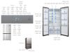 Tủ lạnh Side by Side AQUA AQR IG585AS (GS) 565 lít/ 518Lít Inverter