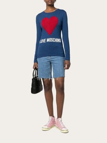 Áo T-Shirt nữ LOVE MOSCHINO 4 G52 33 E 1951