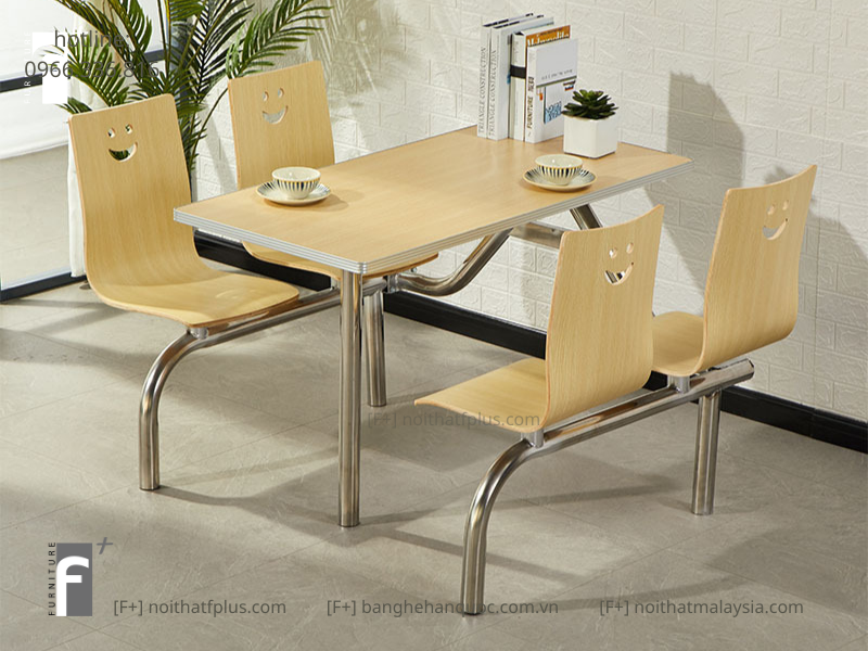 BỘ BÀN ĂN LIỀN GHẾ F-BA09