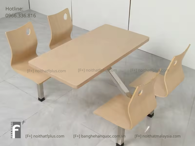 BỘ BÀN ĂN LIỀN GHẾ F-BA01