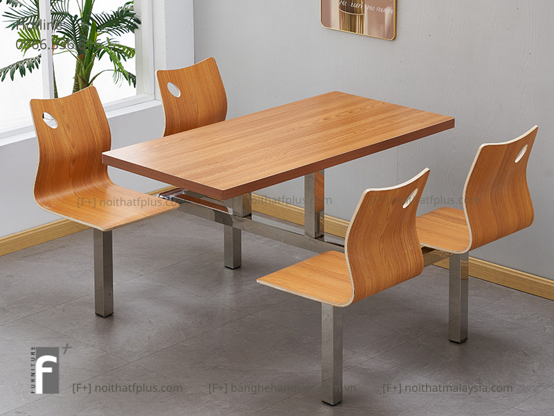 BỘ BÀN ĂN LIỀN GHẾ F-BA02