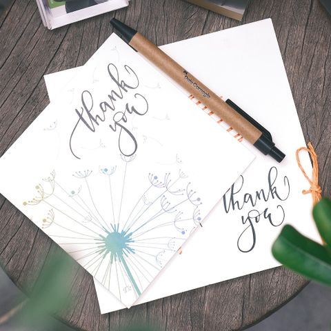 Thiệp cảm ơn Bồ công anh